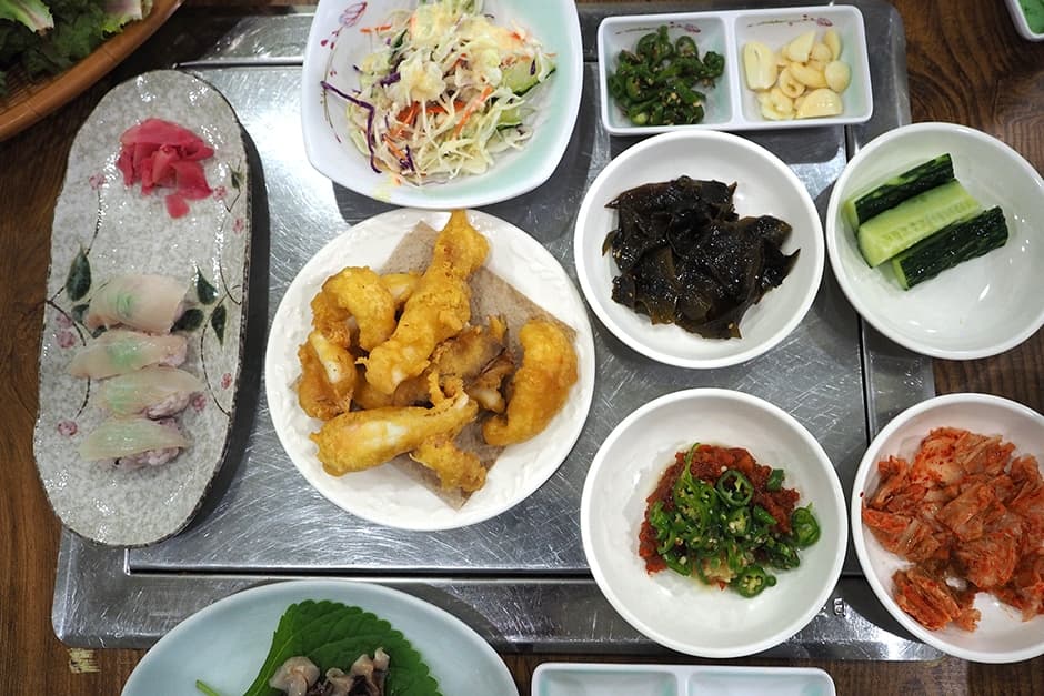 성산포 자연산 회센타 사진